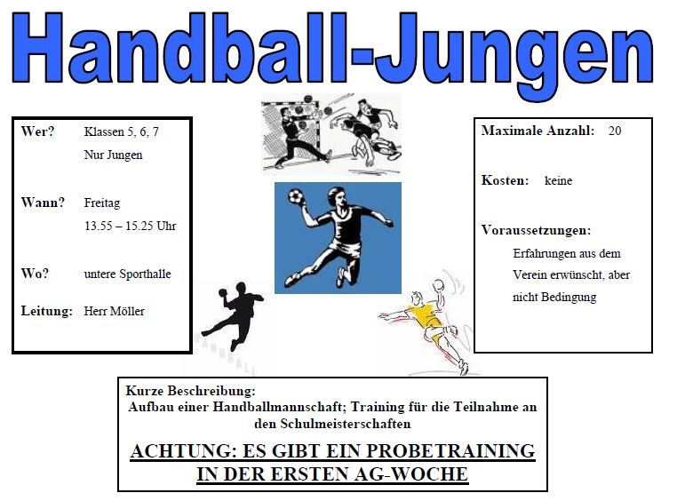 Handball-Jungen
