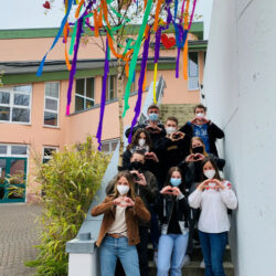 Maibaum für die Schüler der Gesamtschule Marienheide