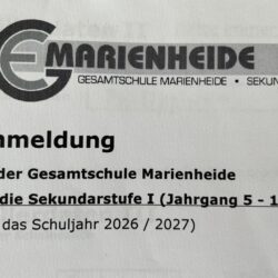 Abschluss des Aufnahmeverfahrens für den neuen fünften Jahrgang